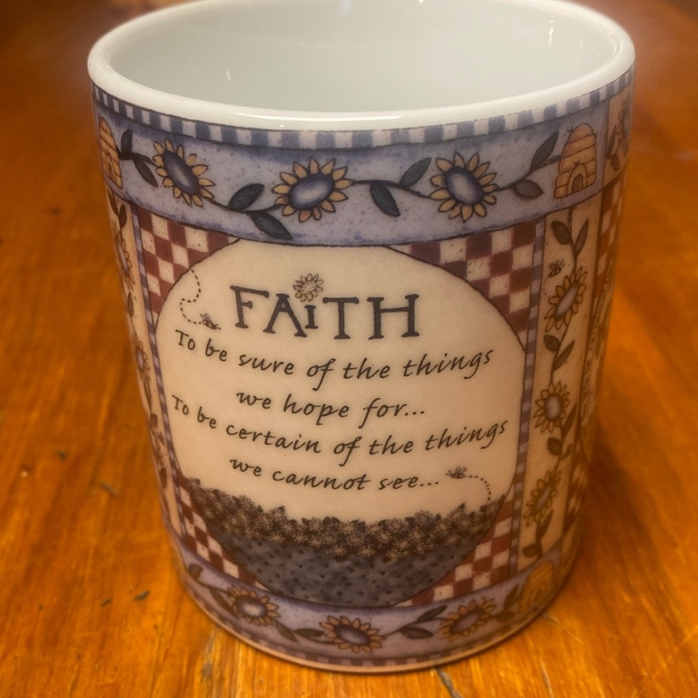2007 Shelly Rasche “Faith” mug by Divinity Quality for Life